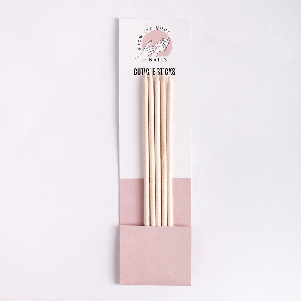 Sustainable Orange Wood Cuticle Sticks - Show Me Your Nails