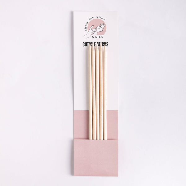 Sustainable Orange Wood Cuticle Sticks - Show Me Your Nails