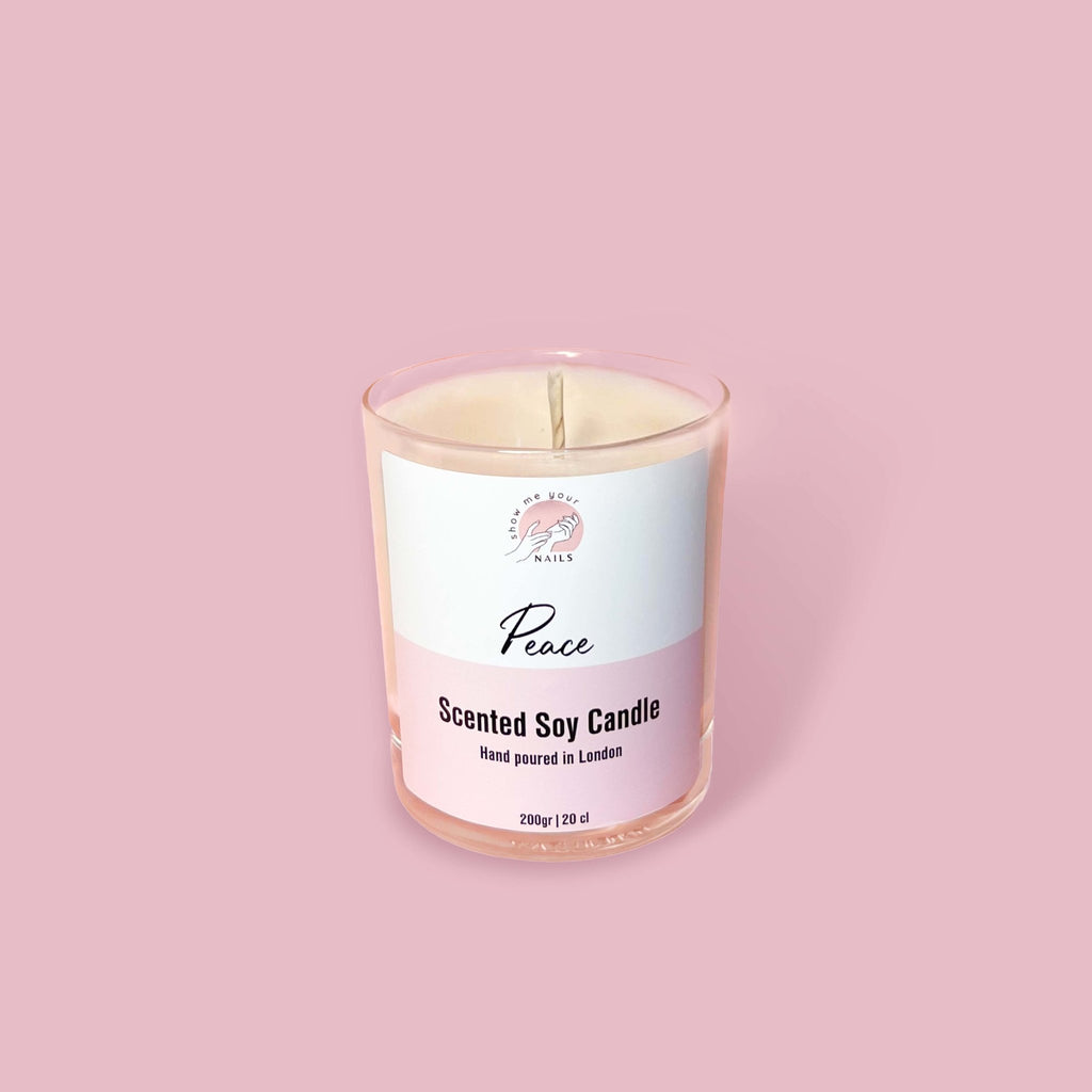 Limited Edition "Peace" Hand Poured Soy Candle - Show Me Your Nails